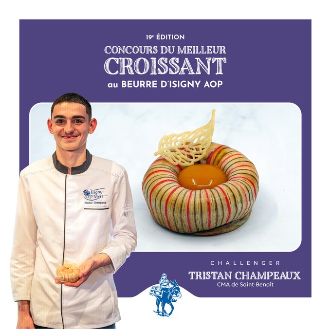 <a href="/francebleu/">Guédon Laurent</a> @fbleubnormandie @fbleunord @Bleu_Poitou <a href="/IsignySteMere/">Isigny Sainte-Mère</a> <a href="/coop_laitieres/">La Coopération Laitière</a> <a href="/Area_Normandie/">AREA NORMANDIE</a> <a href="/AOPlaitieres/">AOP laitières_CNAOL</a> <a href="/LesProLaitiers/">Les Produits Laitiers</a> <a href="/CMA_HdF/">CMA Hauts-de-France</a> <a href="/CMAdelaVienne/">CMA Vienne - Nouvelle-Aquitaine</a> <a href="/CMA_NAquitaine/">CMA Nouvelle-Aquitaine</a> <a href="/CMAFrance_/">CMA France</a> 🥐 #meilleurcroissant24