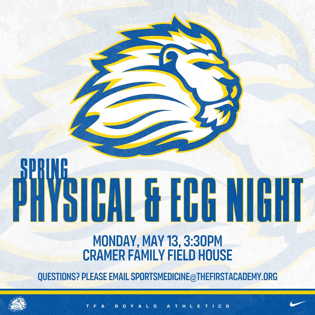 With all the cancelled events tonight, take this opportunity to sign up for physical night! #GoRoyals