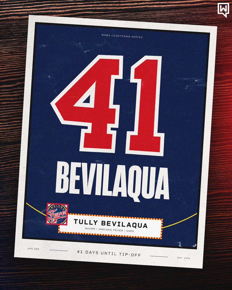 Winsidr (@winsidr) on Twitter photo We’re 4️⃣1️⃣ days away from the start of the 2024 WNBA season 🏀
Today we highlight #41 Australian Tully Bevilaqua, former Indiana Fever guard and former Phoenix Mercury assistant coach. <a href="/Bevilaqua41/">Tully L Bevilaqua OLY</a>
Bevilaqua was drafted in 1998 and spent 14 years in the league, winning a title We’re 4️⃣1️⃣ days away from the start of the 2024 WNBA season 🏀
Today we highlight #41 Australian Tully Bevilaqua, former Indiana Fever guard and former Phoenix Mercury assistant coach. <a href="/Bevilaqua41/">Tully L Bevilaqua OLY</a>
Bevilaqua was drafted in 1998 and spent 14 years in the league, winning a title