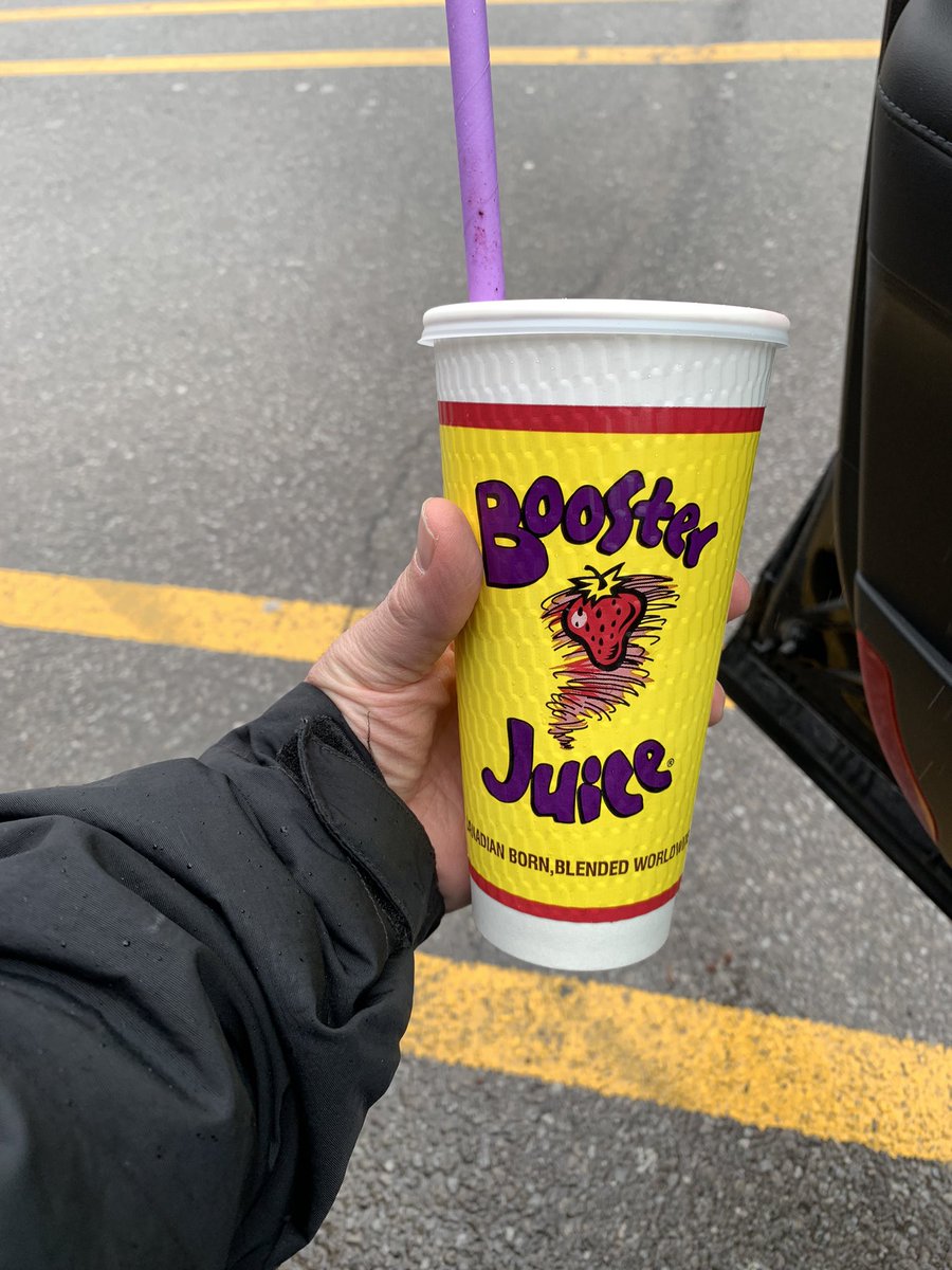 Loving my very berry #Smoothie from @boosterjuice in Welland, Ontario! #roadTrip