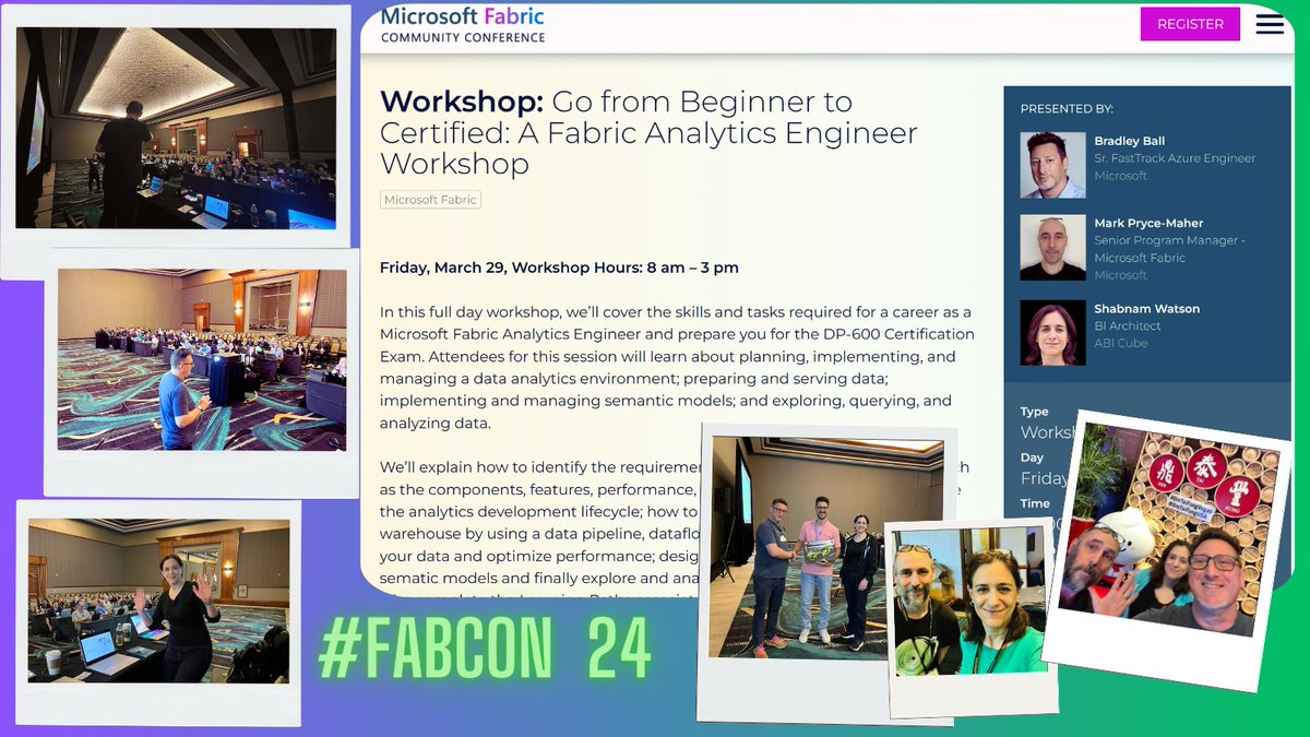 Reflecting on an incredible workshop at last week's #FabCon conference! 🌟 It was great to see the fantastic turnout and engage with amazing attendees. Huge thanks to my co-speakers @SQLBalls and @MarkPM_MSFT #MicrosoftFabric @MSFabricconf