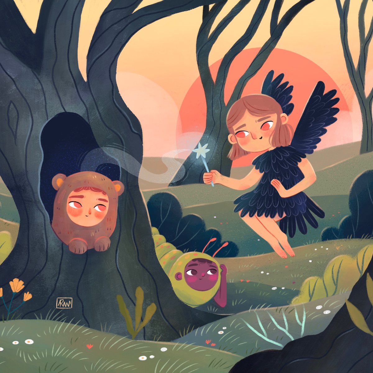 Hi #PortfolioDay !!✨ I am Raquel,  an illustrator currently working at children books. I love to draw  fantasy/Magic  and fairy tale  illustrations. ☺️
You can see more at ✏️ rachelwinkle.com