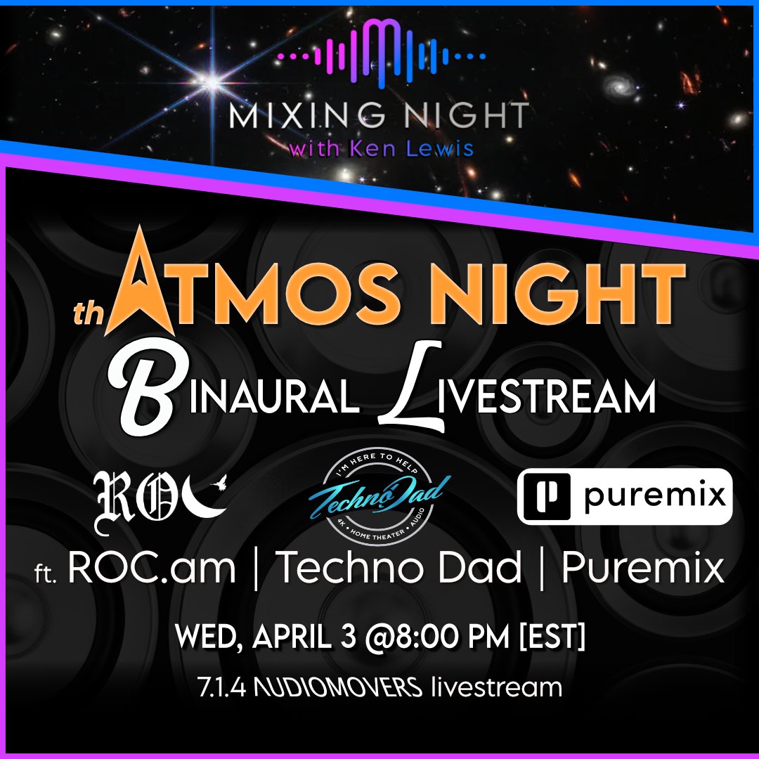 🌟 **The Premier Atmos Mixing Event is Here!** 🌟  Join us for an unparalleled auditory experience tonight at 5 PM PT / 8 PM ET,
youtube.com/live/6u6nUPADe…

<a href="/Dolby/">Dolby</a> <a href="/AppleMusic/">Apple Music</a> #DolbyAtmos