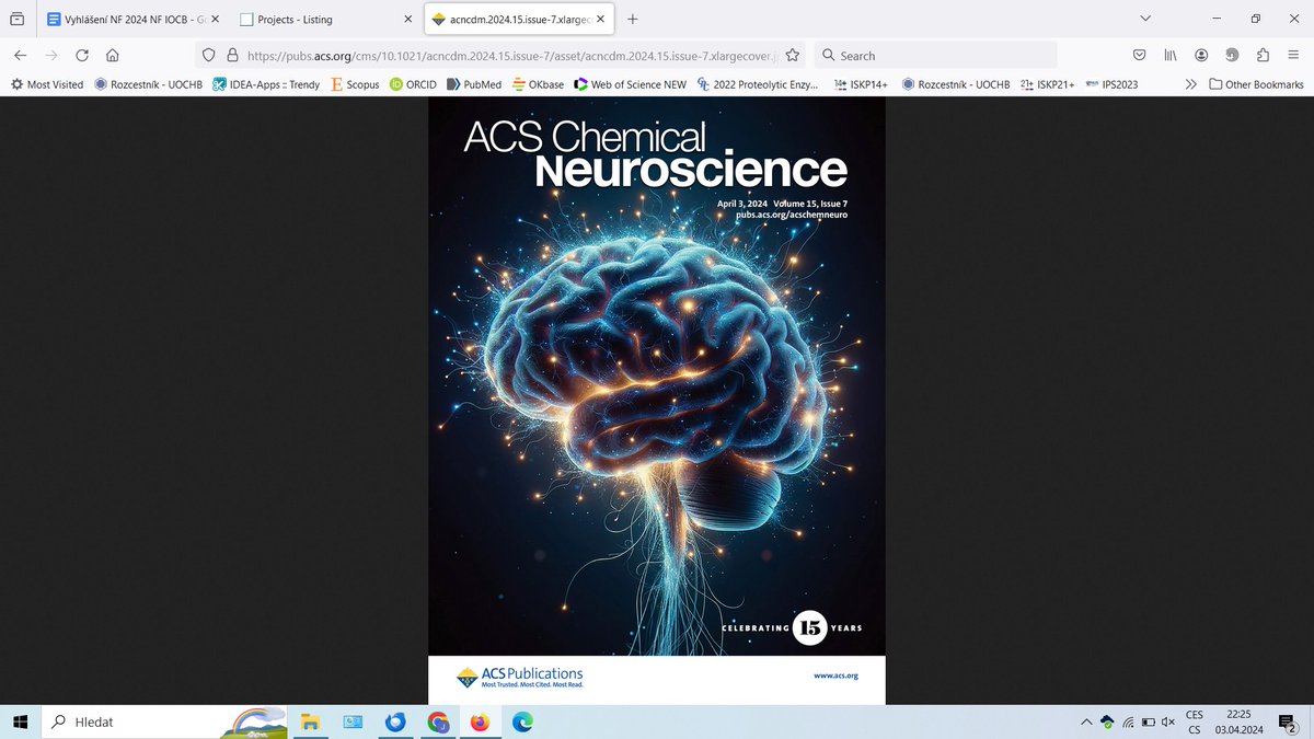 Cover story in a good journal always pleases. This time it is the story of Friedecky and mine lab in the ACS Clinical Neuroscience on the changes of lipidome upon knocking down gene for PSMA. Congrats Franta Sedlák and Aleš Kvasnička!