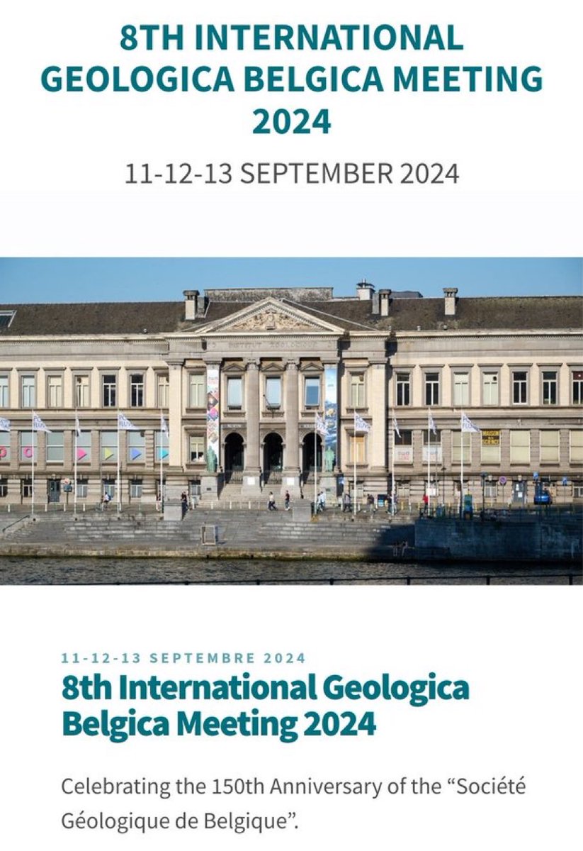 The Geologica Belgica @GeolBel meeting will take place at @ULiege, September 12-14. Submit your abstract by May 1st. Registration is open. All fields of geosciences in academia and private sector will be represented!