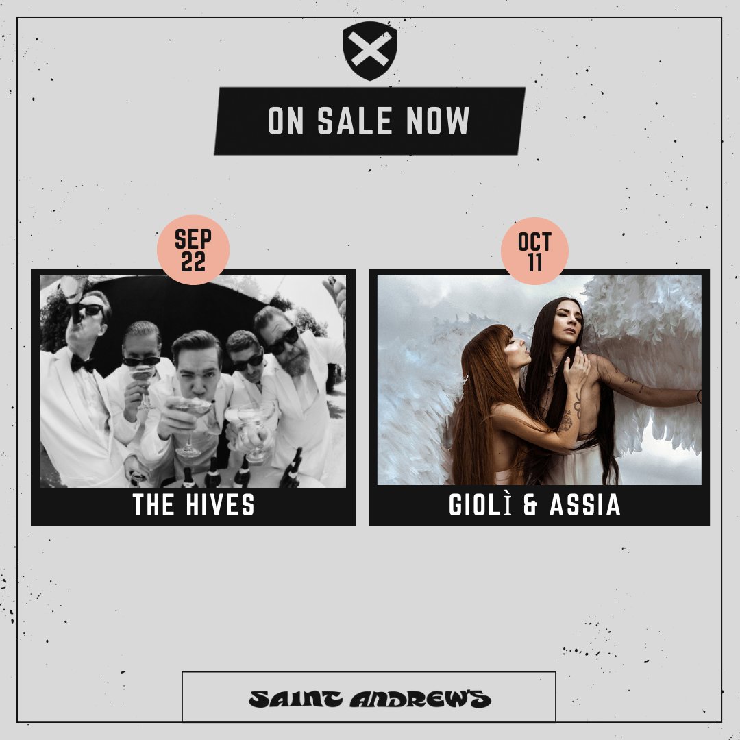 ON SALE NOW‼️ 🎶 Autumn Kings - June 2 🎶 Dexter and the Moonrocks - June 15 🎶 The Hives - September 22 🎶 Built To Spill - August 29 🎶 Giolì & Assia - October 11 🎟 Get tickets here: livemu.sc/48nifX9