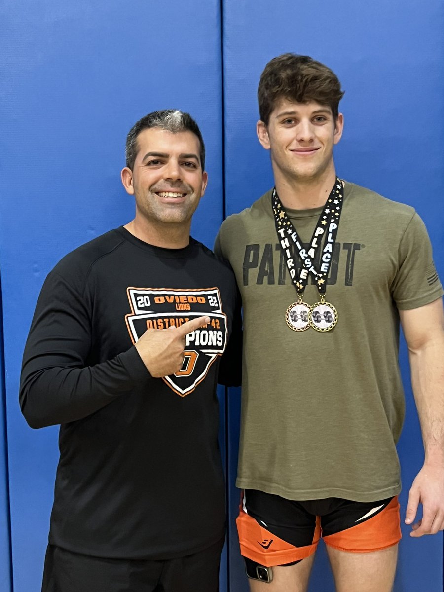 Proud Coach! Lukas Crawley 169 Regional Champ with a 610 total! First regional champ from Oviedo in 7 years.