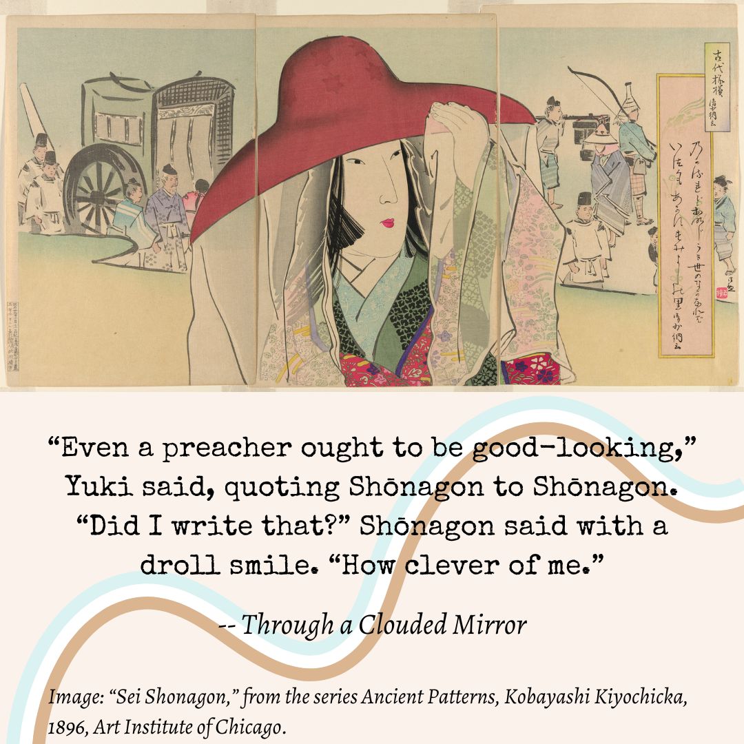 IRL, Japanese writer and imperial attendant Sei Shonagon became famous for her lists. She plays a central role in Yuki’s adventure in Through a Clouded Mirror, which comes out May 28! #kidlit #mglit
