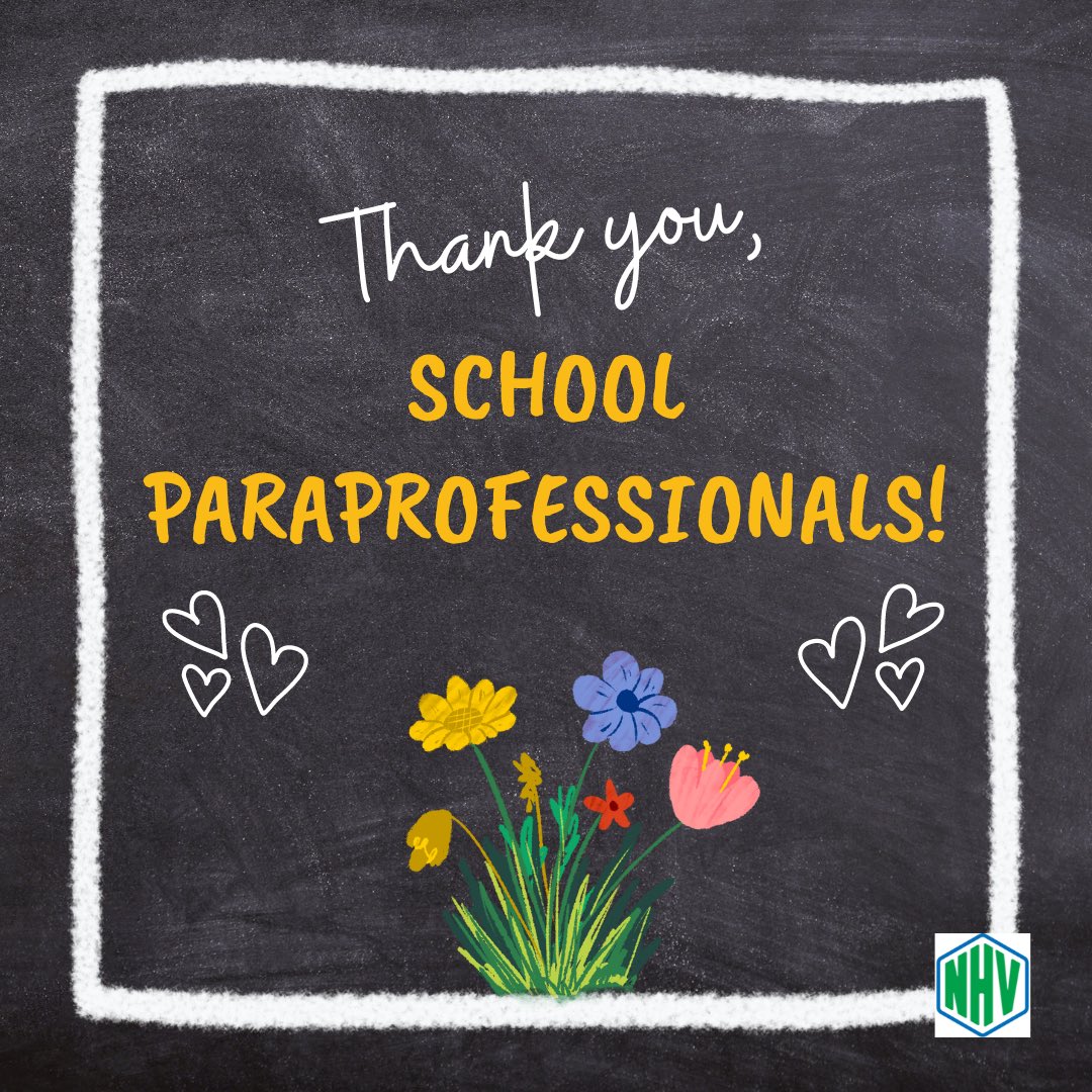 Thank you to all our school paraprofessionals who assist our teachers and support student learning and well-being everyday! We appreciate you! #ParaprofessionalAppreciationDay