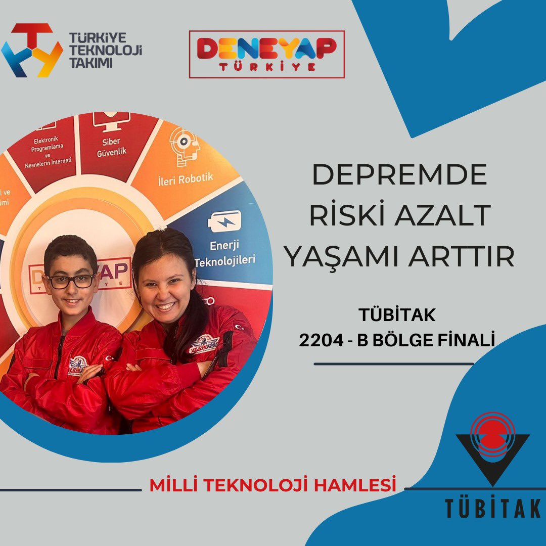 Seda Coşkun Eliküçük (@seda_elikucuk) on Twitter photo Danışmanı olduğum,Bağlar Deneyap öğrencimle“Depremde Riski Azalt Yaşamı Arttır”projemiz yazılım alanında en iyi 6 proje arasına girerek bölgeye gitmeye hak kazandı🇹🇷
<a href="/T3Vakfi/">TR Teknoloji Takımı</a>
@elvan_kzc
<a href="/MSaymaz/">Muhammet SAYMAZ</a>
<a href="/dbakirvalilik/">T.C. Diyarbakır Valiliği</a>
<a href="/BaglarKaymakam/">Bağlar Kaymakamlığı</a>
<a href="/BaglarMEM21/">Bağlar İlçe Milli Eğitim Müdürlüğü</a>
<a href="/NuammerUslu/">Nüammer USLU</a>
<a href="/ihsancakarr/">ihsancakar</a>
@NacarogluBusra Danışmanı olduğum,Bağlar Deneyap öğrencimle“Depremde Riski Azalt Yaşamı Arttır”projemiz yazılım alanında en iyi 6 proje arasına girerek bölgeye gitmeye hak kazandı🇹🇷
<a href="/T3Vakfi/">TR Teknoloji Takımı</a>
@elvan_kzc
<a href="/MSaymaz/">Muhammet SAYMAZ</a>
<a href="/dbakirvalilik/">T.C. Diyarbakır Valiliği</a>
<a href="/BaglarKaymakam/">Bağlar Kaymakamlığı</a>
<a href="/BaglarMEM21/">Bağlar İlçe Milli Eğitim Müdürlüğü</a>
<a href="/NuammerUslu/">Nüammer USLU</a>
<a href="/ihsancakarr/">ihsancakar</a>
@NacarogluBusra