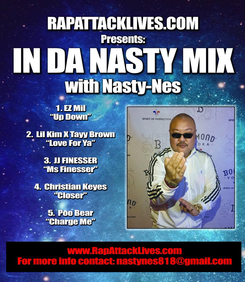 #RapAttackLives.com 
@ezmillionsofficial 
@lilkimthequeenbee 
<a href="/jjfinesser/">JJ Finesser</a> 
@jerrydmixedit 
@christiankeyes 
<a href="/poobear/">Poo Bear</a>