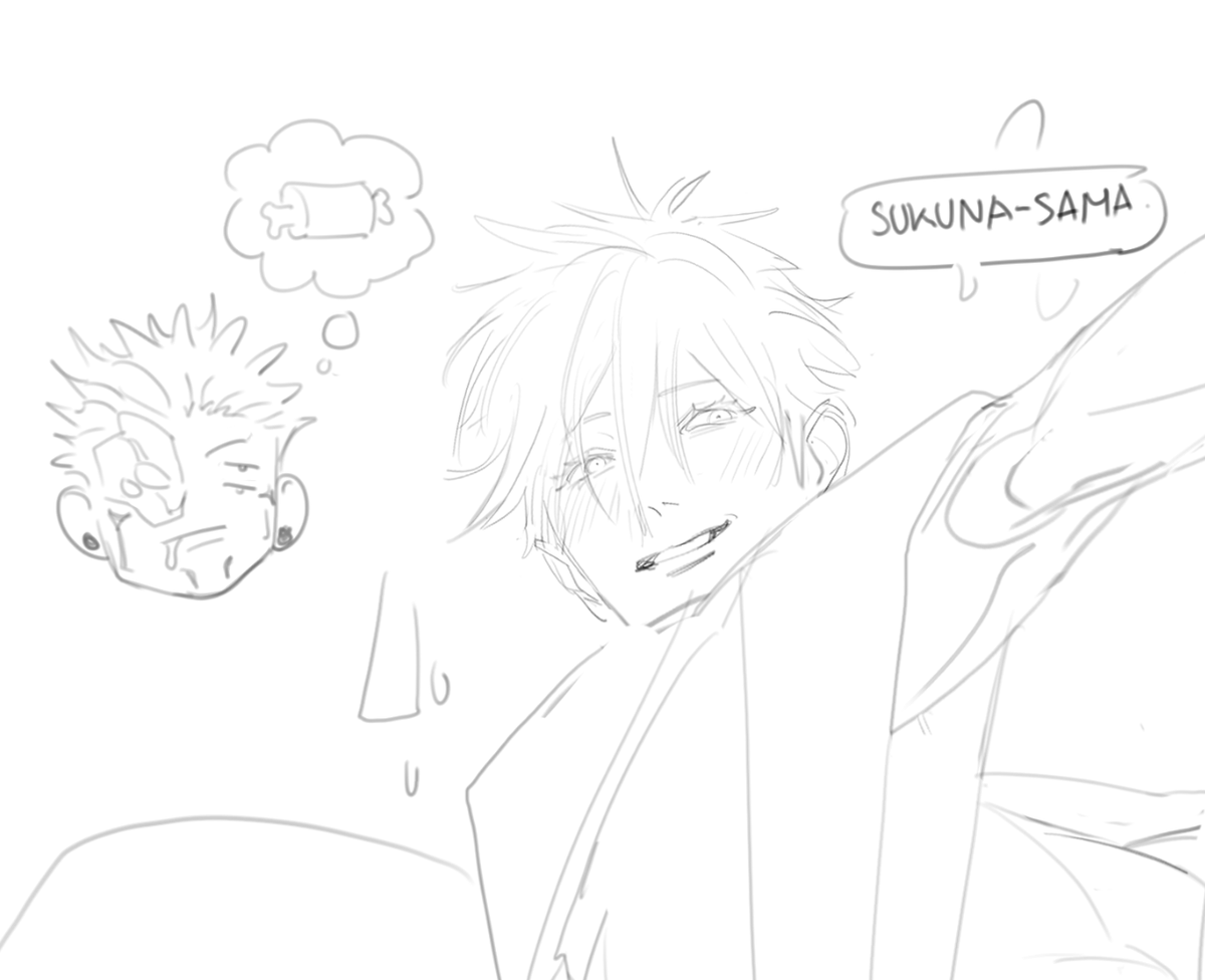 Gojo in a very compromising position on side acc rn 