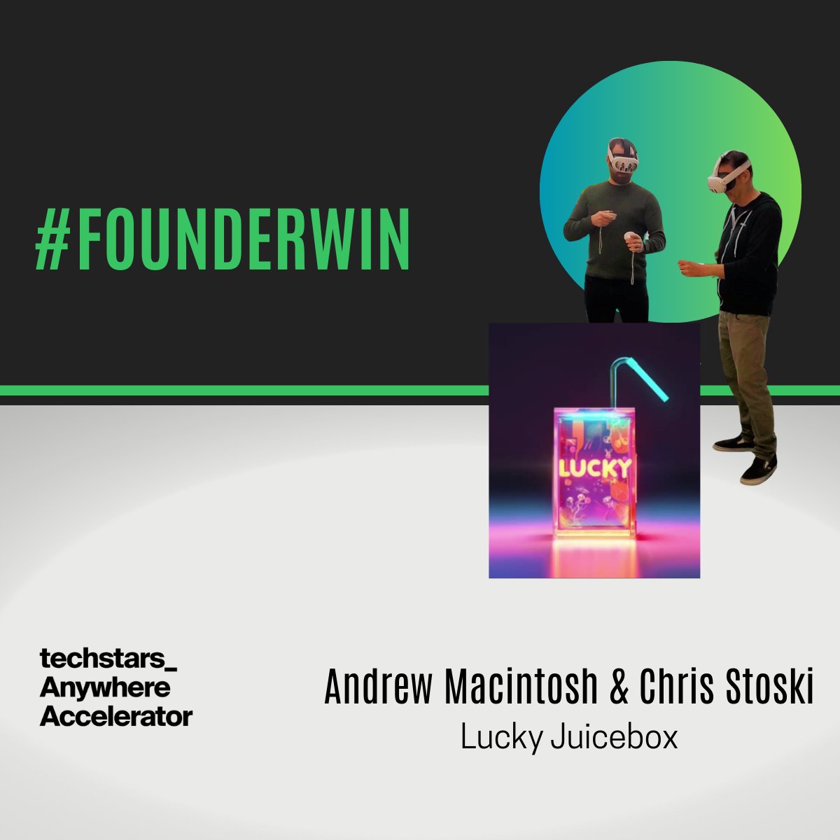 Andrew Macintosh &amp; Chris Stoski, founders of Lucky Juicebox, are building the future of gaming - and the industry is taking notice.

Android Central listed them as a fave Quest 3 + Vision Pro game from the 2024 Game Developers Conference.  See here: 

androidcentral.com/gaming/virtual…