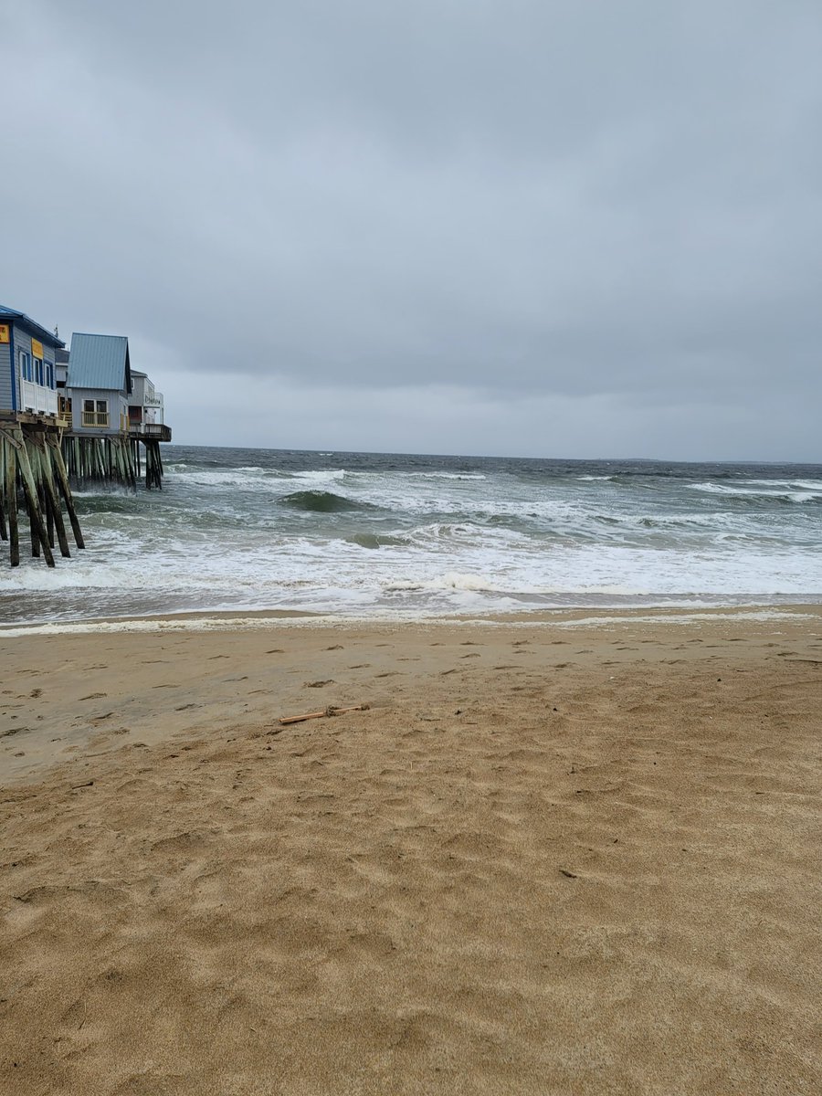 Old Orchard Beach, Maine - 10 minutes ago. Nor'easter coming in tonight...