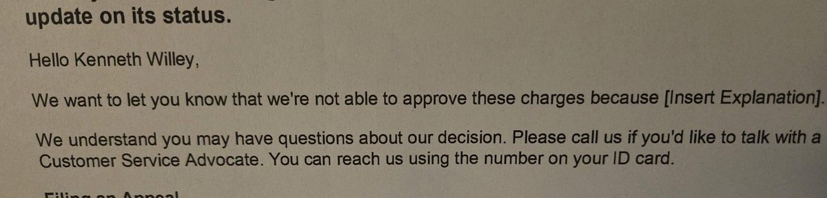 KCWILLEY's tweet photo. Hey @Cigna if you’re going to try to deny me coverage, you could atleast be professional enough to give me a reason! I hope you don’t mistreat all your customers this way!! #ThisIsHealthcare #DoBetterCigna #Unprofessional https://t.co/xgR2lYA0CG