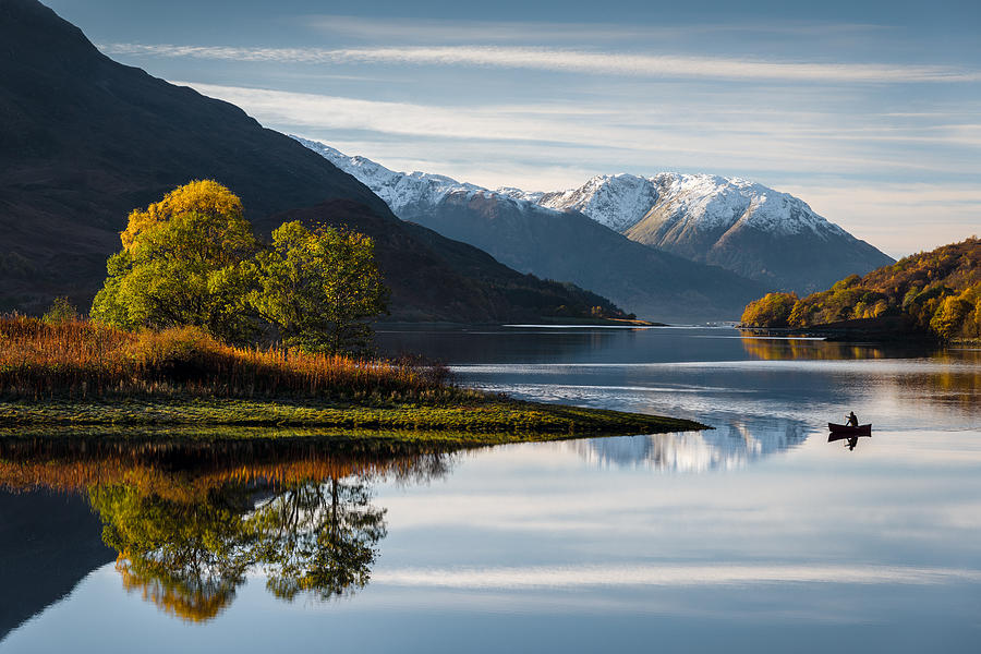 Loch Leven in the Scottish highlands. So calm looking, soothes the senses. Glencoe, Scotland. By David Bowman.