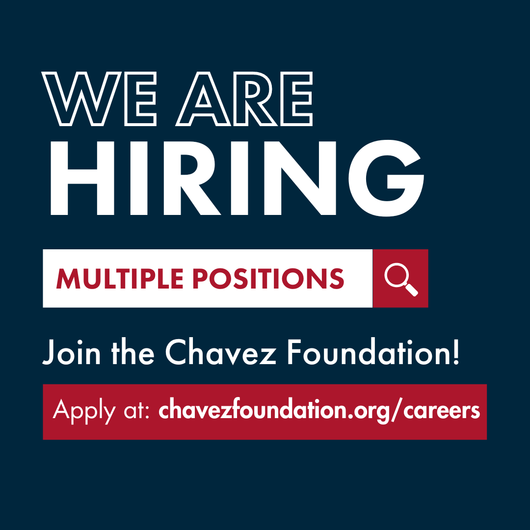 The @Chavez_Fndn is hiring for multiple positions for individuals passionate about transforming communities. 🔗 Visit chavezfoundation.org/careers for more information. #cesarchavezfoundation #sisepuede #hiring #jobs #careers