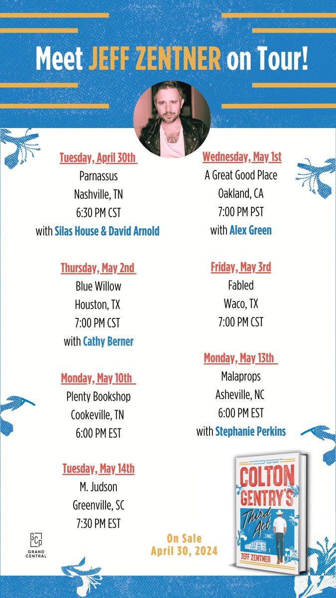 Whatever success COLTON GENTRY’S THIRD ACT may have in reaching readers will be due to you, readers, and to indie booksellers. I am honored that COLTON was selected by indie booksellers as an Indie Next pick, in some fine company. I am so excited for y’all to read Colton’s story!