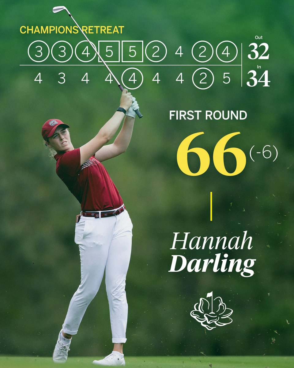 anwagolf's tweet image. The solo leader after the first round of the Augusta National Women's Amateur.

#ANWAgolf