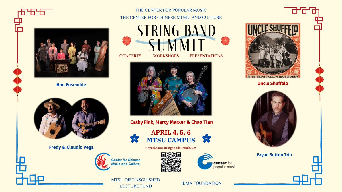center4popmusic's tweet image. SBS Countdown: We are now just one day away from the start of the 2024 String Band Summit. Tomorrow night's opening reception is a @SpringFedMusic album release party featuring hot old-time music from Uncle Shuffelo and His Haint Hollow Hotenanny. 

Evening shows are FREEEEE!!!!