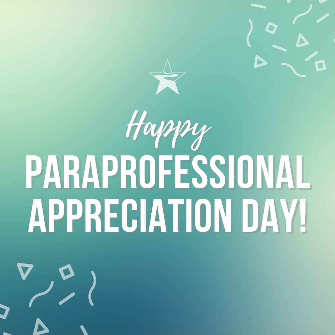 Happy #ParaprofessionalAppreciationDay   The classrooms would not run as smoothly without you! Thank you for all you do for our schools and students! Brag on them here and I will retweet!