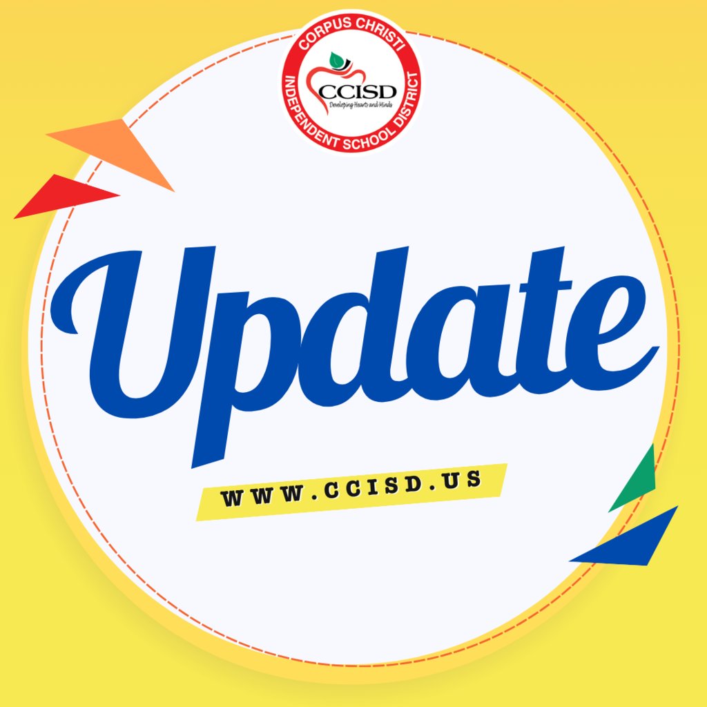 📢 Update: New COVID-19 guidelines Please visit our website for more information💻: ccisd.us/page/student-h… Questions? Please reach out to your campus nurse.