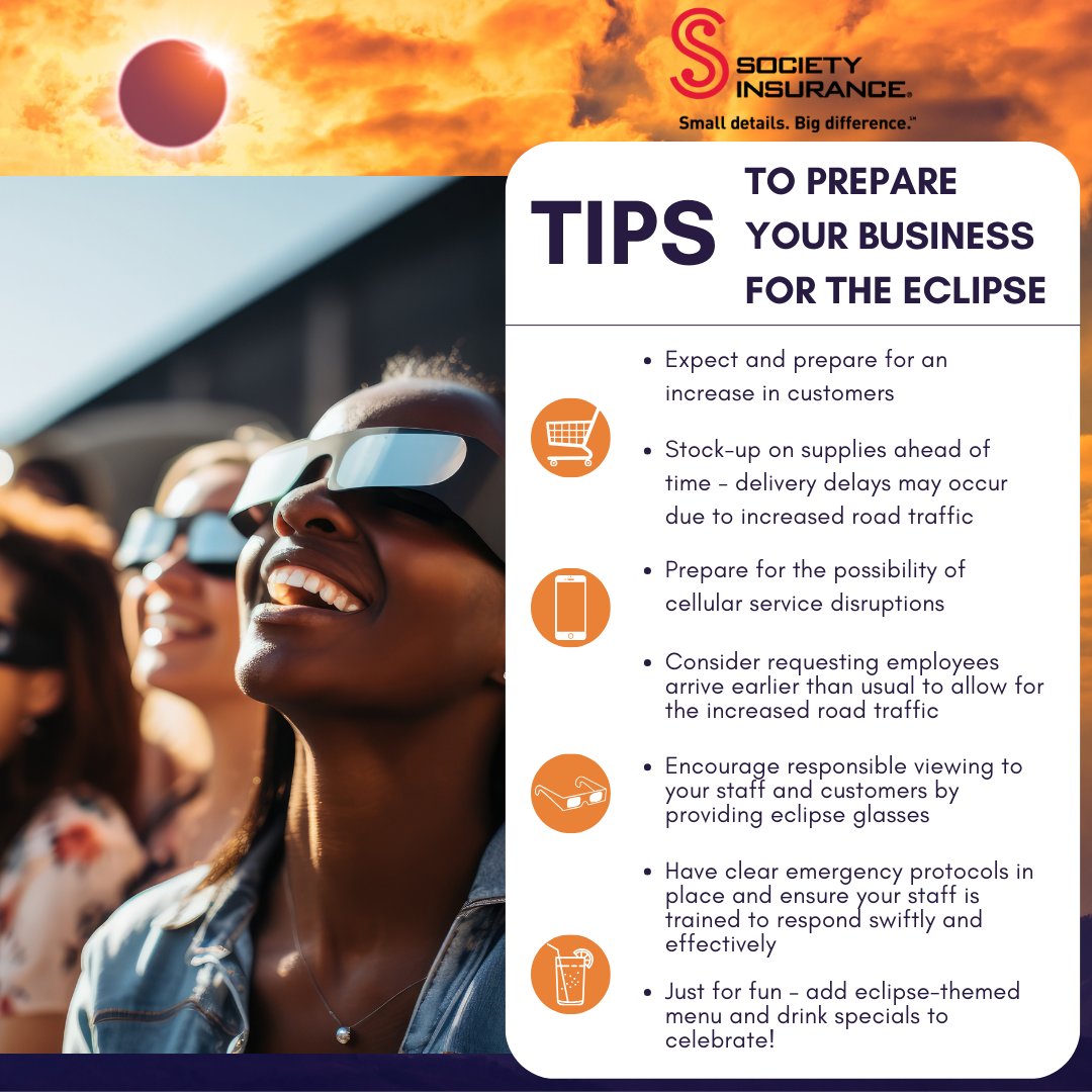 Is your restaurant or bar in the path of the total solar eclipse taking place Monday, April 8? If so, you may be gearing up for an influx of travelers eager to witness the solar spectacle. Consider these tips to help ensure your business runs smoothly. 🌕