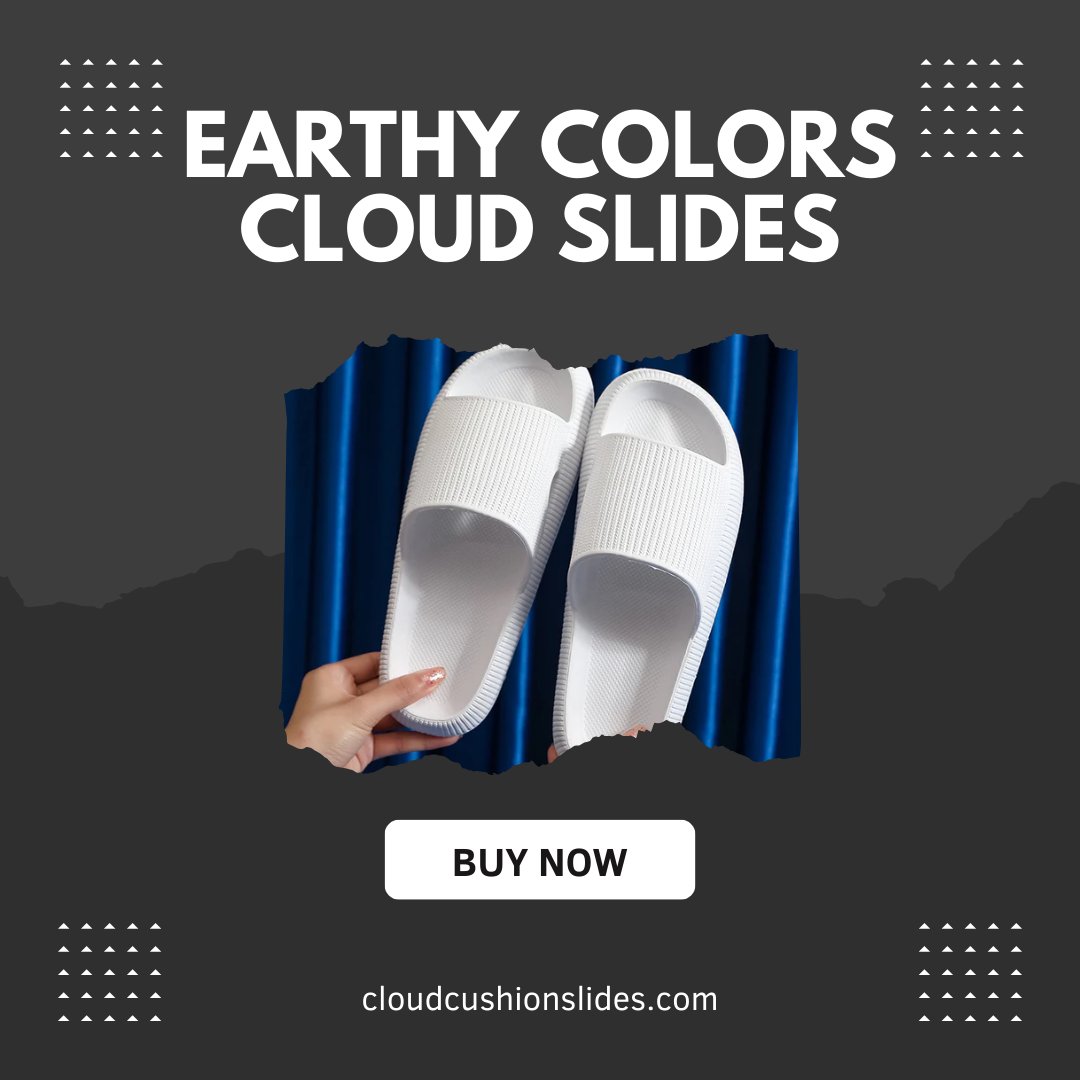 Step into cloud-like comfort with our Earthy Colors Cloud Slides! ☁️🌿 Crafted for ultimate relaxation, these slides envelop your feet in softness with every step. 
Shop Now: cloudcushionslides.com/products/earth…
#cloudcushionslides #cloudslides #comfyslides #earthytones #shopnow #comfort