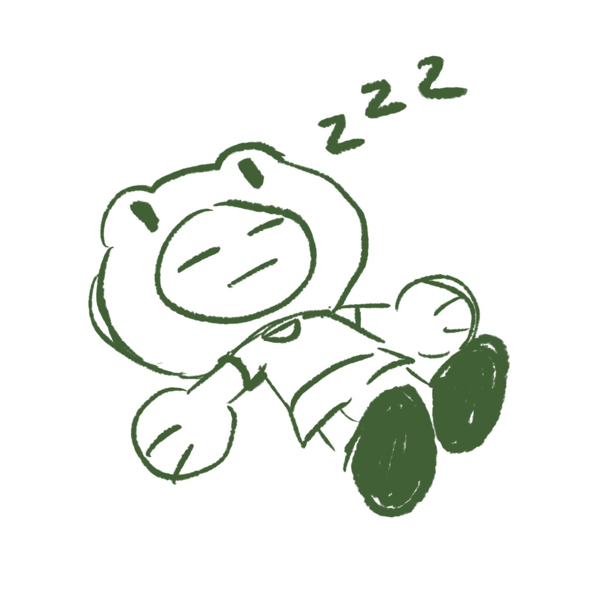 🐸 GIFT #100: OUR DEAREST FROG SLEEPING 8HOURS A DAY FOR <a href="/SWORDSAINTED/">yujun 🐥</a> 🐸