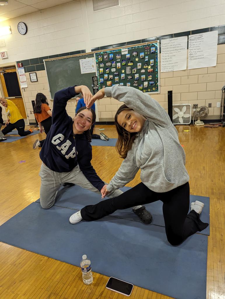 We ♥️ yoga! <a href="/DHS_Principal/">Kurt Schneider</a> <a href="/CaraGrant11/">Dr. Cara Grant</a>