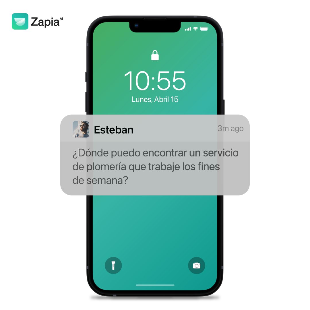 Zapia está para vos. Usa Zapia desde WhatsApp o descargá la App 🤳