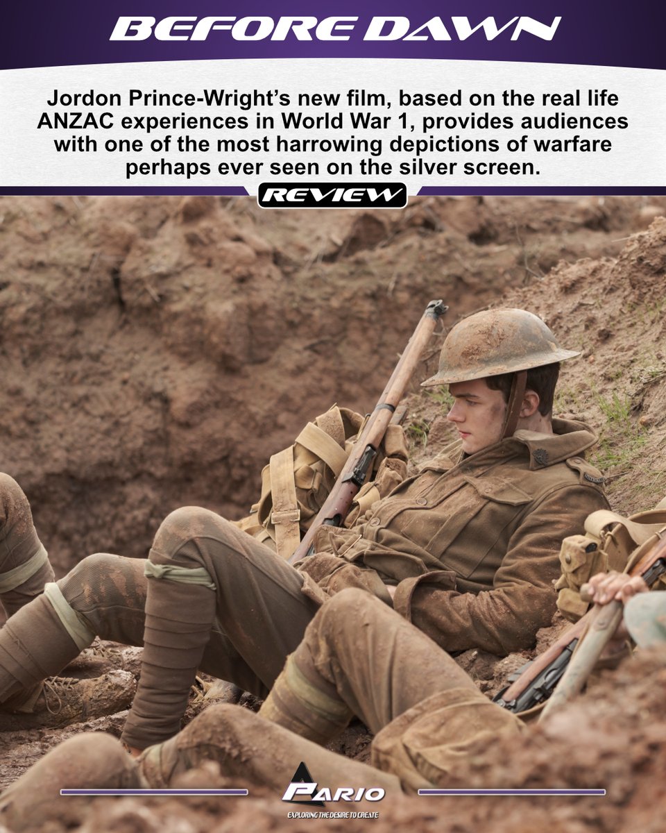 Jordon Prince-Wright’s new film, based on the real-life ANZAC experiences in World War 1, provides audiences with one of the most harrowing depictions of warfare ever seen on the silver screen. Read the full review on our website (link in bio).