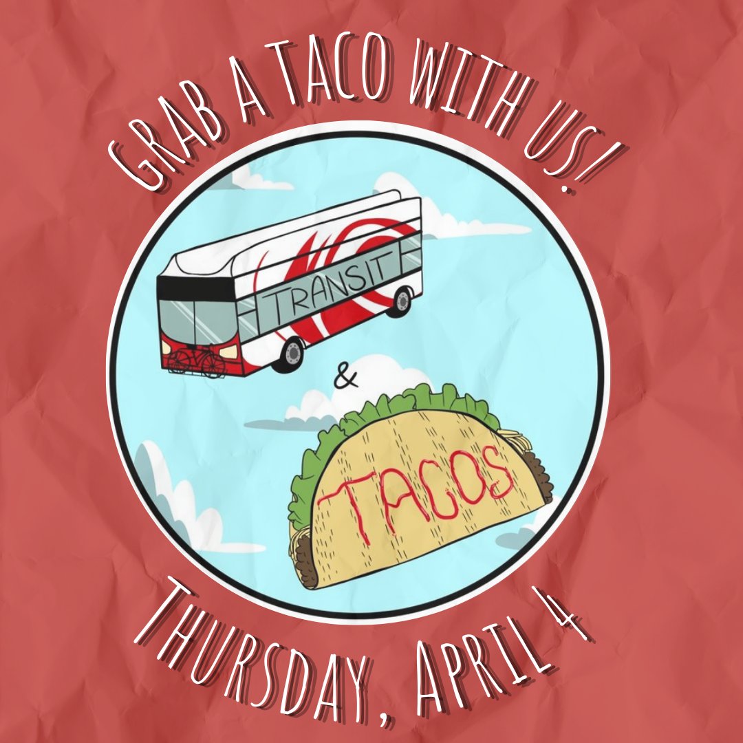 🌮🚍 This Thursday join City Heights CDC for Tacos & Transit! What's in store: 👉 Delicious tacos to fuel you up! 🎟️ Learn about new reduced fare requirements for Youth, Seniors & Disabled riders. 🛣️ Provide input on infrastructure to enhance safety! bit.ly/3xml9xP