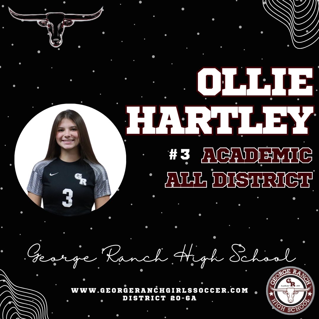 🔥 OLLIE HARTLEY #3 🔥 Academic All District District 20-6A @CoachADutch @pinkpatterson #WeAreGR #ohoh #oneherdoneheartbeat