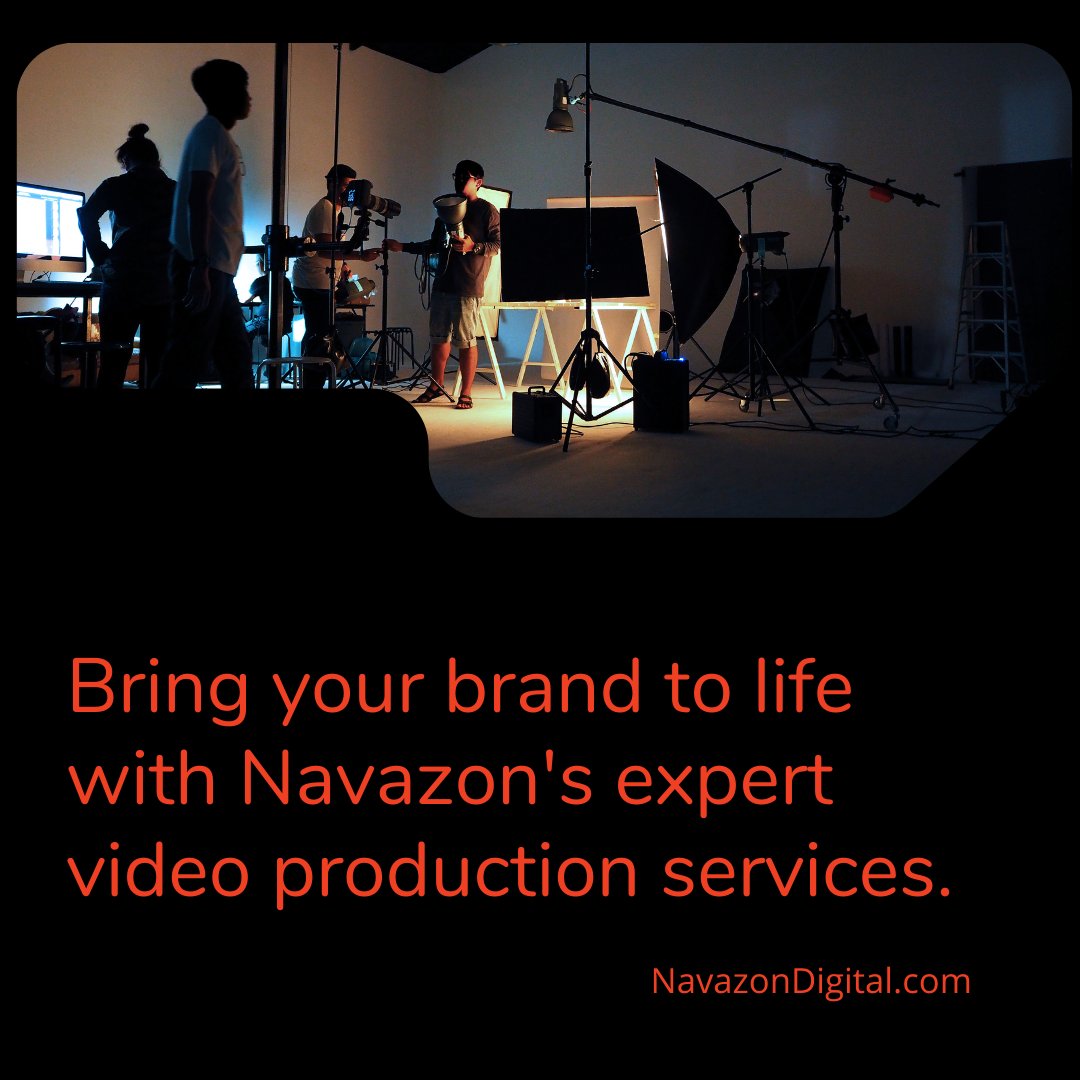 Lights, camera, action! 🎬 Elevate your brand with Navazon Digital's video production services. Let's bring your vision to life! Contact us today. bit.ly/3VL3ie3
#NavazonDigital #VideoProduction 🎥✨