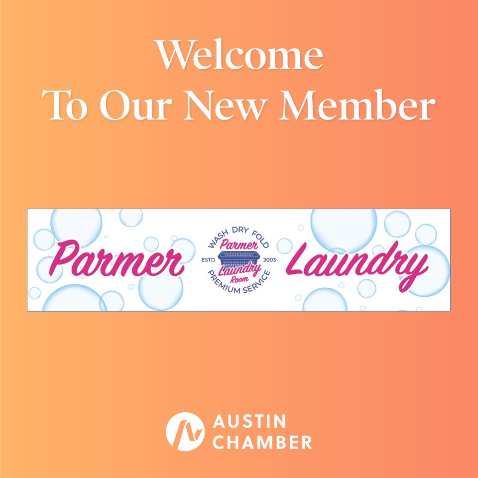 Welcome to new Austin Chamber Member, Parmer Laundromat! Located in the heart of North Austin at 12505 Rampart St, Parmer Laundromat celebrated its grand re-opening on March 7th. You can learn more about Parmer Laundromat here: hubs.ly/Q02rLhk30