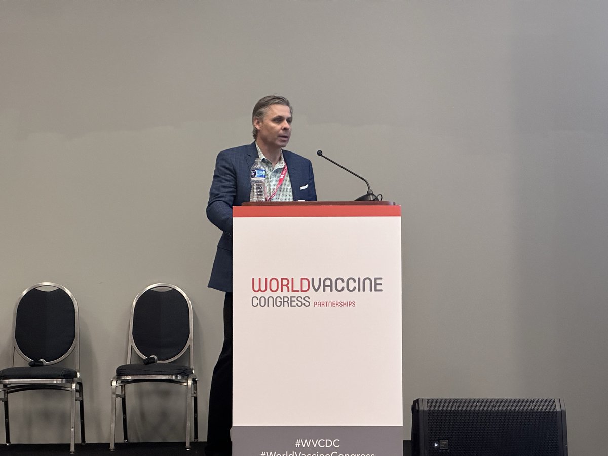 Scenes from Day 2 of World Vaccine Congress 2024: Thomas King, PhD, VP of Nonclinical R&D presenting on our advances in vaccines for Marburg and Sudan Virus, both of which have no approved vaccines and are considered global health security risks. #WVCDC