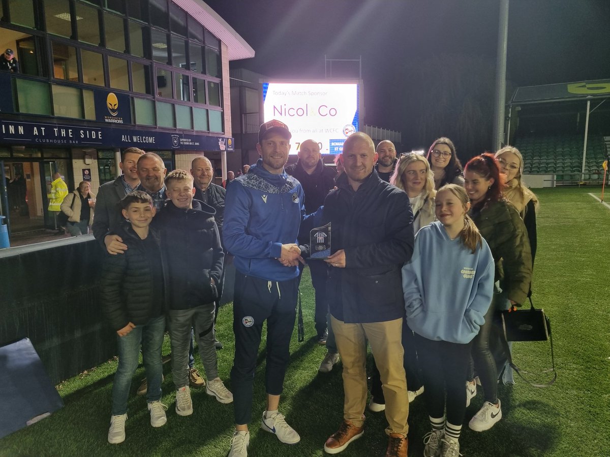 Your M Pinches Transport Man Of The Match, as voted for by match sponsors @NicolandCo is Kirk Layton 🔵⚪