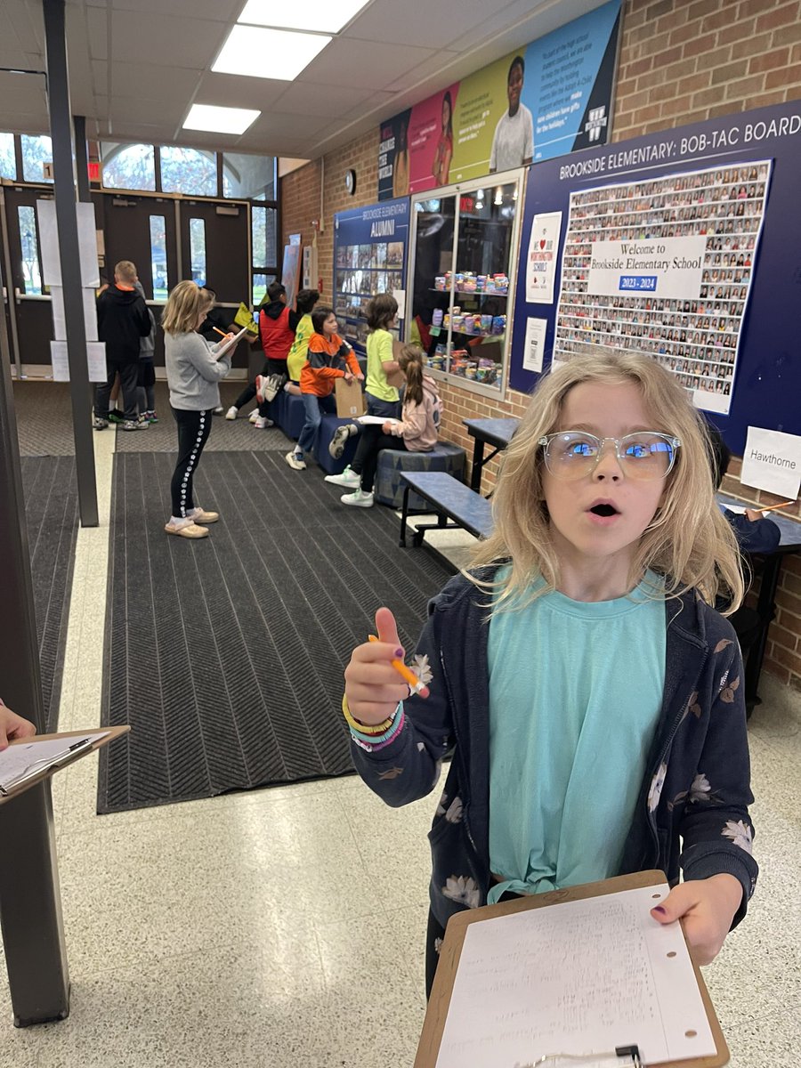 We are out and about at Brookside looking for ways to change our 🌎 here at school. Stay tuned for some awesome opinion writing! @BrooksideBcats1 #itsWorthit