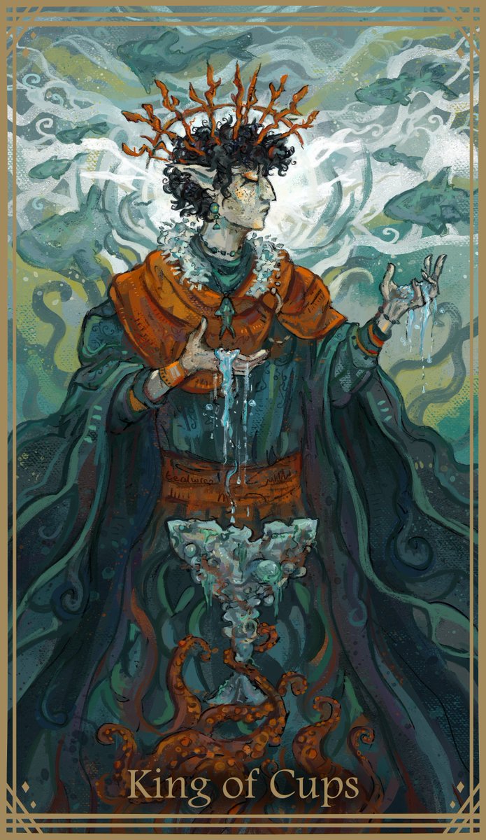 adam as the king of cups :3 #mcsrtarot