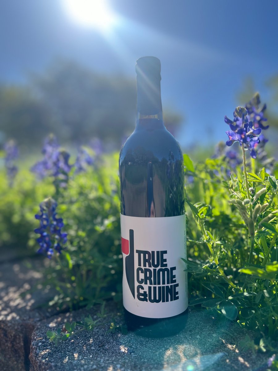 Are you even a true Texas winery if you don’t post a Spring bluebonnet pic? I think not. #truecrimeandwine #texaswine #merlot