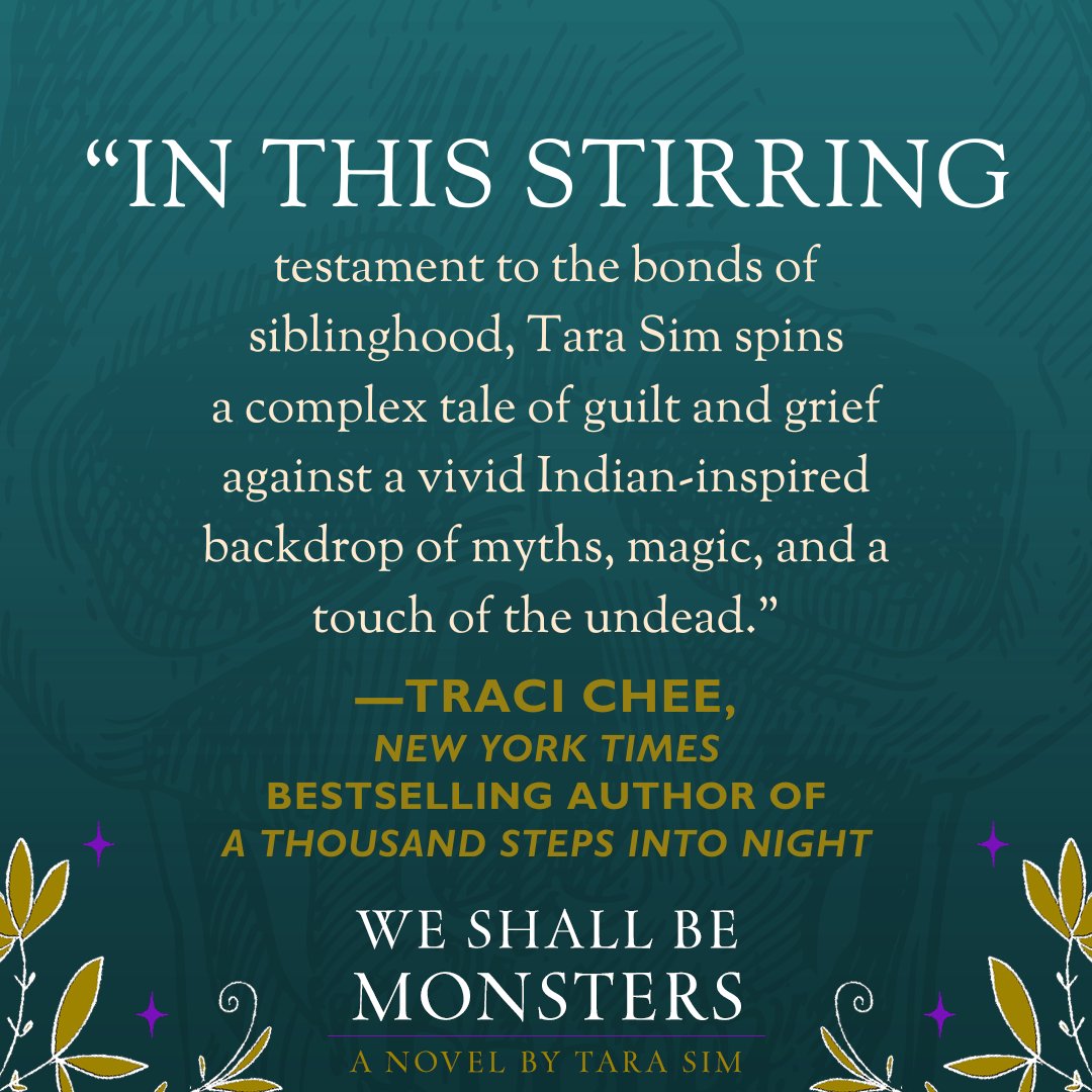 I'm delighted to share my next blurb for WE SHALL BE MONSTERS, which comes from none other than THE genius @tracichee 🦋 Check out Traci's latest YA, KINDLING, which will drown you with feelings! 💀 Preorder WSBM: tinyurl.com/yc5v8pm9 ⚔️ Buy Kindling: tinyurl.com/9emy6zf3