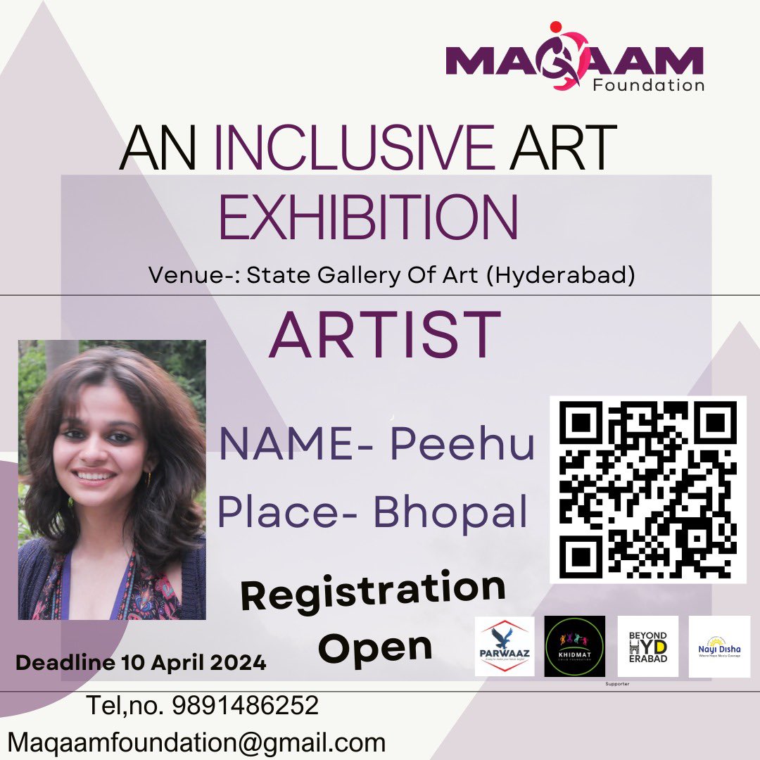 Registration Opne
We kindly request that you submit your artwork by the 15th of April 2024 
Should you have any queries or require further assistance, please do not hesitate to contact us.
Contact no. +91 9891486252
Register now:- forms.gle
33mhDcXNXkvSxUJX7