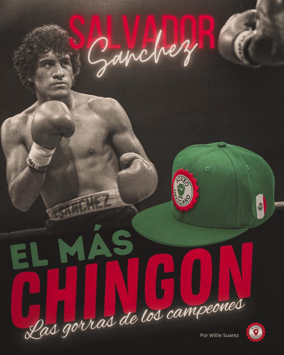 boxeocubanocom's tweet image. Salvador Sánchez, El Mas Chingón. Las Gorras de los Campeones, ordena la tuya hoy. boxeocubano.myshopify.com