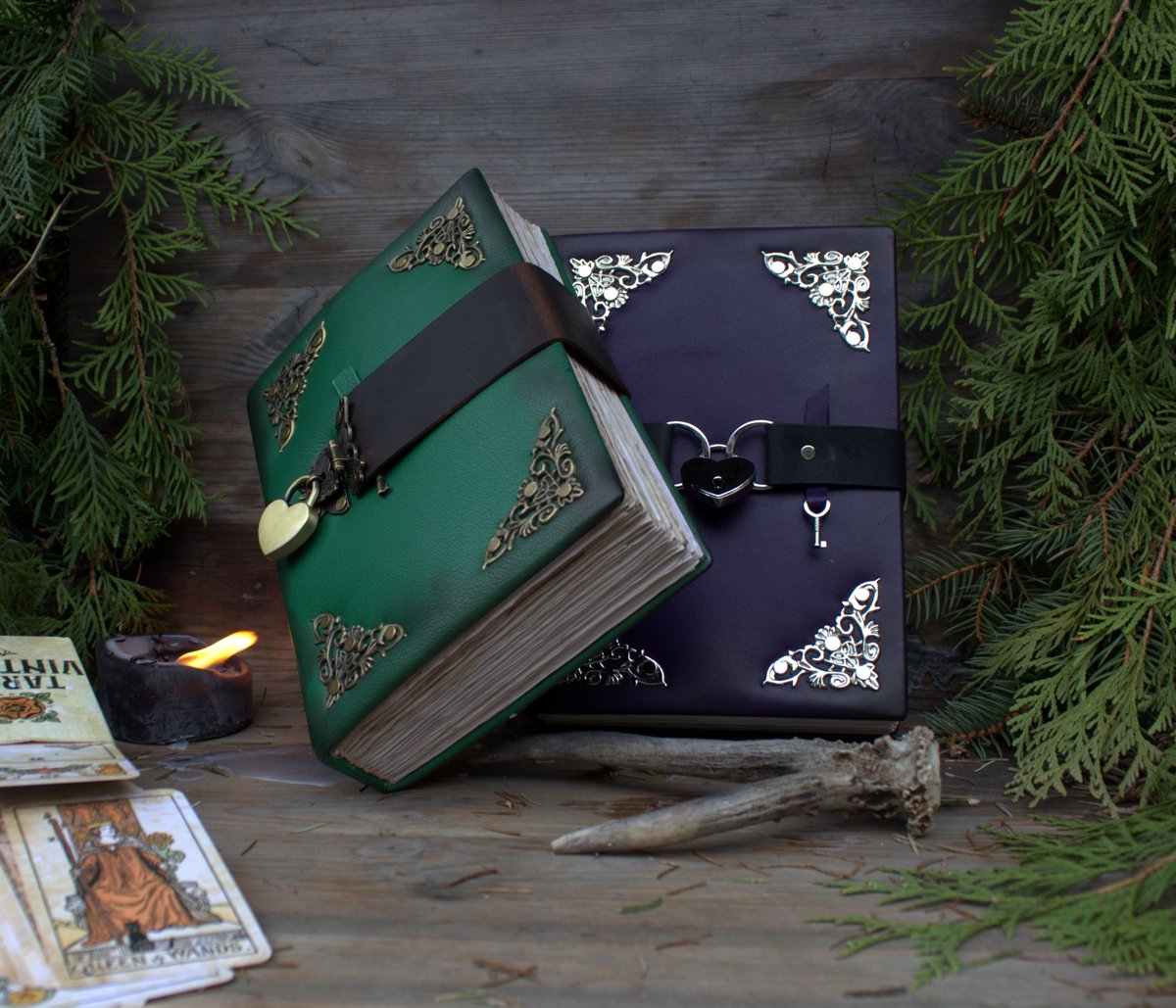 MemoryKeeper9's tweet image. Thick green witch grimoire - book of shadows handmade
memorykeeper.store/products/thick…