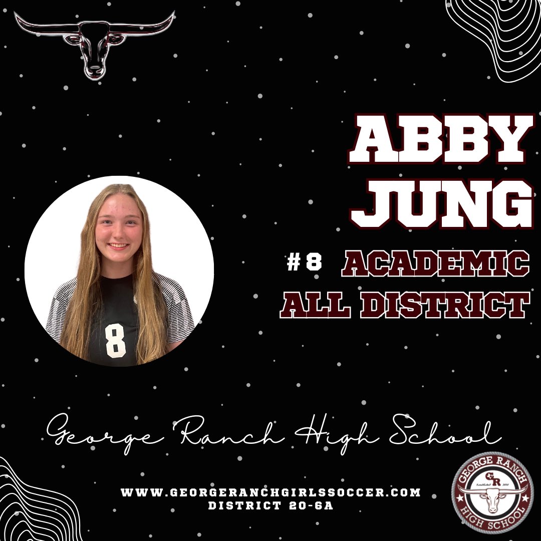 🔥 ABBY JUNG #8 🔥 Academic All District District 20-6A @CoachADutch @pinkpatterson #WeAreGR #ohoh #oneherdoneheartbeat