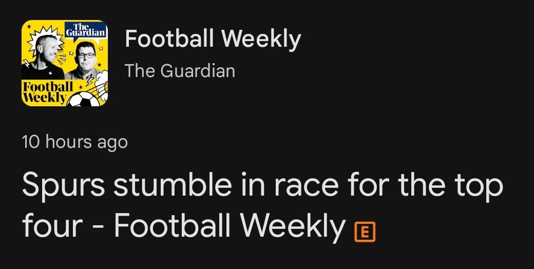 Lol, spurs were never in the race for top four #footballweekly