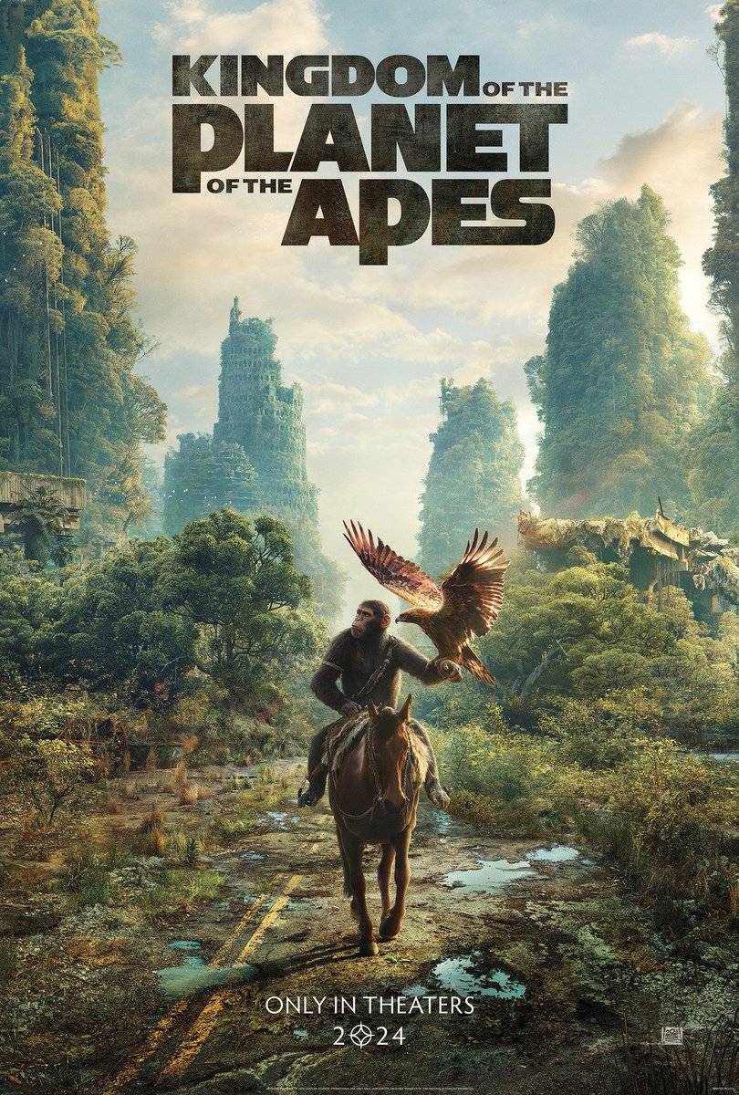 HabisNontonFilm's tweet photo. KINGDOM OF THE PLANET OF THE APES akan berdurasi 145 menit, hampir 2,5 jam.

Film ini berlatar hampir 300 tahun setelah WAR FOR THE PLANET OF THE APES (2017). Direncakan bakal jadi trilogi baru.

Awal Mei di Bioskop! Trailer ada di reply 👇 https://t.co/TLWAWGcZA3