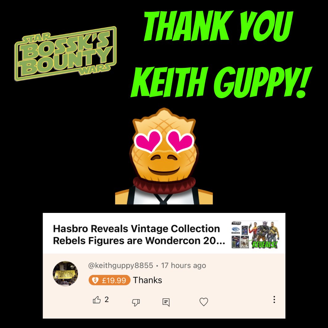 A huge thank you to Keith Guppy for sending a Super for my Wondercon Reveals video. I really do appreciate the support for me and my channel. Incredible generosity that I am truly thankful for.