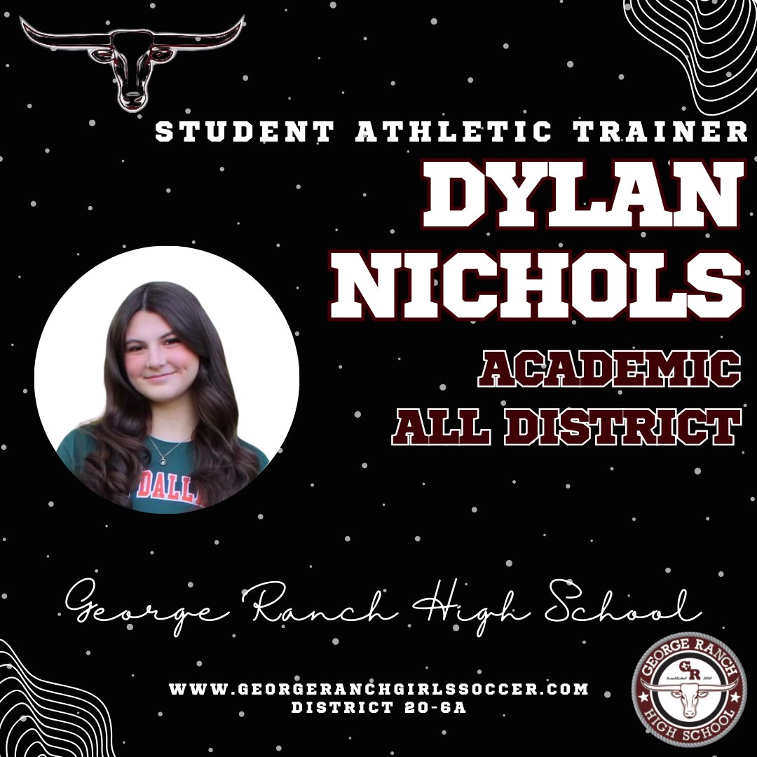 🔥 DYLAN NICHOLS 🔥 Academic All District District 20-6A @CoachADutch @pinkpatterson @GRHSsportsmed #WeAreGR #ohoh #oneherdoneheartbeat